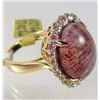 Image 3 : STERLING SILVER LADIES RUBY AND SAPPHIRE RING - SIZE 8