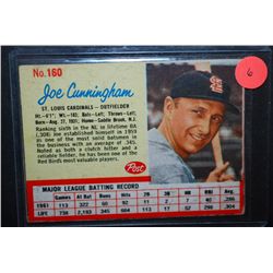 1961 MLB Joe Cunningham St. Louis Cardinals Baseball Trading Card; EST. $5-10