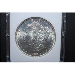 1888-O US Silver Morgan $1; MCPCG Graded MS62; EST. $50-70