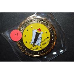 Universal Support 37th Mission Support Squadron Military Challenge Coin Presented By The Commander; 
