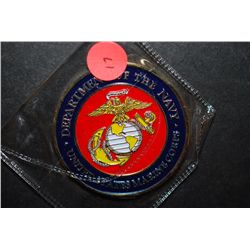 Department Of The Navy United States Marine Corps. Military Challenge Coin; Operation Enduring Freed