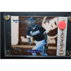 1995 MLB Michael Jordan Chicago White Sox Baseball Trading Card In Display Case; EST. $5-10