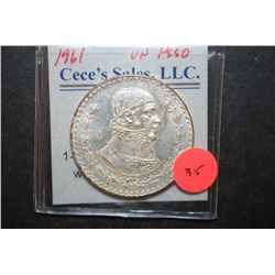 1961 Mexico Un Peso Foreign Coin; EST. $2-5