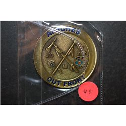 Apaches Out Front Military Challenge Coin Of Excellence; Lead The Charge!; EST. $5-10