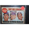 Image 1 : 1967 MLB Home Run Leaders American League Baseball Trading Card In Display Case; Carl Yastrzemski Bo