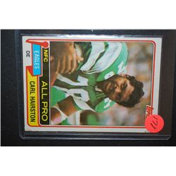 1981 NFL Carl Hairston Philadelphia Eagles Football Trading Card; EST. $5-10