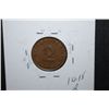 Image 2 : 1937-A German 2 Reichspfennig Foreign Coin With Flying Eagle Holding Swatstika; EST. $10-15