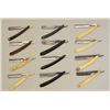 Image 2 : Lot of 12 misc. old straight razors by  various makers including an etched Masonic by  F. Reynolds, 