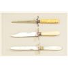 Image 2 : Lot of approx. 18 misc. folder and straight  knives along with a straight razor by Elgin  including 