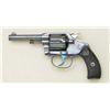 Image 2 : Colt Pocket Positive DA revolver, .32 S&W  cal., 3-1/2” barrel, blue finish, checkered  black hard r