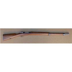 Chilean Mauser Model 1895 bolt-action rifle,  7mm cal., 29-1/2” barrel, blue finish, wood  stock, sl