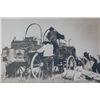 Image 1 : Framed and triple matted enlargement of an  old photograph of a Western scene on the  prairie of a c