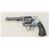 Image 2 : Colt New Service DA revolver, .38 WCF cal.,  5-1/2” barrel, blue finish, checkered hard  rubber grip