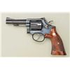 Image 3 : Smith & Wesson 5-screw DA hand ejector  revolver, .22LR cal., 4” barrel, blue finish,  checkered woo