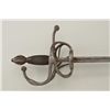 Image 2 : European Rapier in 17th century style made in  Victorian era showing cast decorative hilt  and wire 