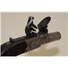 Image 3 : Center hammer Flintlock pistol of muff or  pocket size signed “Harcourt, Norwich”.  The  metal surfa