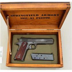 United States Property Colt Model 1911-A1  semi-auto pistol, .45 cal., 5” barrel,  re-parkerized fin