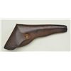 Image 1 : Brown leather flap holster circa 1850’s –  60’s from old New England collector who  thought it would