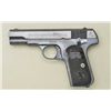 Image 5 : Colt Model 1903 Hammerless Pocket semi-auto  pistol, .32 cal., 3-3/4” barrel, blue finish,  checkere