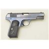 Image 7 : Colt Model 1903 Hammerless Pocket semi-auto  pistol, .32 cal., 3-3/4” barrel, blue finish,  checkere