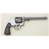 Image 10 : Colt New Service DA revolver, .45 Colt cal.,  7-1/2” barrel, blue finish, checkered black  hard rubb