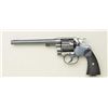Image 2 : Colt New Service DA revolver, .45 Colt cal.,  7-1/2” barrel, blue finish, checkered black  hard rubb