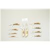 Image 11 : A collectors set of case knives with yellow  stag grips (10) matching stainless bladed and  factory 