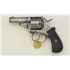 No visible maker but likely Belgian-made Bull  Dog DA revolver, .41 cal., 2-3/4” barrel,  blue finis