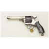 Image 2 : Large frame DA revolver marked “FRONTIER  ARMY” on the top strap, .44 cal., 5-1/8”  barrel, nickel f