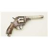Image 4 : Large frame DA revolver marked “FRONTIER  ARMY” on the top strap, .44 cal., 5-1/8”  barrel, nickel f