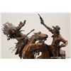 Image 9 : Fantastic original bronze signed “Kauba” and  entitled “How Kola” showing great action and  fine det