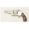 Smith & Wesson Baby Russian spur trigger  revolver, .38 cal., 3-1/4” barrel, nickel  finish, carved 