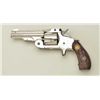 Image 3 : Smith & Wesson Baby Russian spur trigger  revolver, .38 cal., 3-1/4” barrel, nickel  finish, carved 