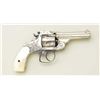 Image 5 : Factory engraved Smith & Wesson top break DA  revolver, .38 cal., 3-1/4” barrel, nickel  finish, pea