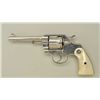 Image 1 : Colt Official Police double action 38 caliber  revolver 4” barrel, factory nickel plated,  medallion