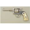 Image 2 : Colt Official Police double action 38 caliber  revolver 4” barrel, factory nickel plated,  medallion
