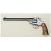 Image 2 : Smith & Wesson 3rd Model single shot 22  Target pistol with 10” barrel, blued finish,  checkered woo