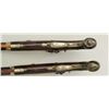 Image 12 : Pair of English saw handle back-action  percussion pistols signed “Moore London” the  pair measure a