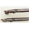 Image 16 : Pair of English saw handle back-action  percussion pistols signed “Moore London” the  pair measure a