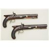 Image 1 : Pair of English saw handle back-action  percussion pistols signed “Moore London” the  pair measure a
