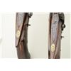 Image 2 : Pair of English saw handle back-action  percussion pistols signed “Moore London” the  pair measure a