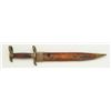 Image 2 : Confederate Potts type Bowie knife/bayonet in  exceptional condition with periods scabbard.   The bl