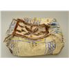 Wild West Show style travel bag made for  Buffalo Bill Cody with steer hide accents to  Indian tanne