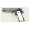 Colt Ace semi-auto pistol, .22LR cal., fixed  sights, 5” barrel, blue finish, pearl grips,  two tone