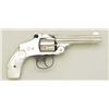 Image 1 : Smith & Wesson “New Departure” or lemon  squeezer 38 cal DA revolver, nickel plated,  pearl grips in