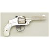 Image 4 : Smith & Wesson “New Departure” or lemon  squeezer 38 cal DA revolver, nickel plated,  pearl grips in