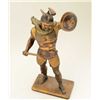 Image 2 : Art metal statue of ancient warrior in armor  measures approx. 20” in ht. including base.  Nicely pa