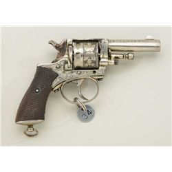 Period engraved DA revolver with top strap  stamped “BRITISH CONSTABULARY”, .30 cal.,  2-5/8” barrel