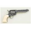 Image 2 : Colt single-action Army revolver 32-20 cal.  5-1/2” barrel, western style scroll engraved  with silv