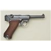 Image 10 : Luger semi-auto pistol dated 1937 on top of  frame and S/42 on top of toggle, 9mm cal., 4”  barrel, 